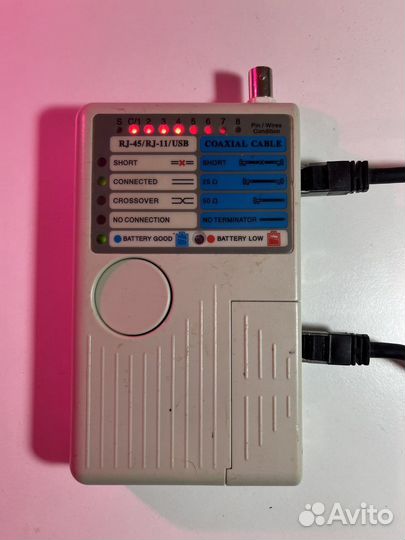 Тестер для витой пары 4в1 RJ45/RJ11/BNC/USB ITK