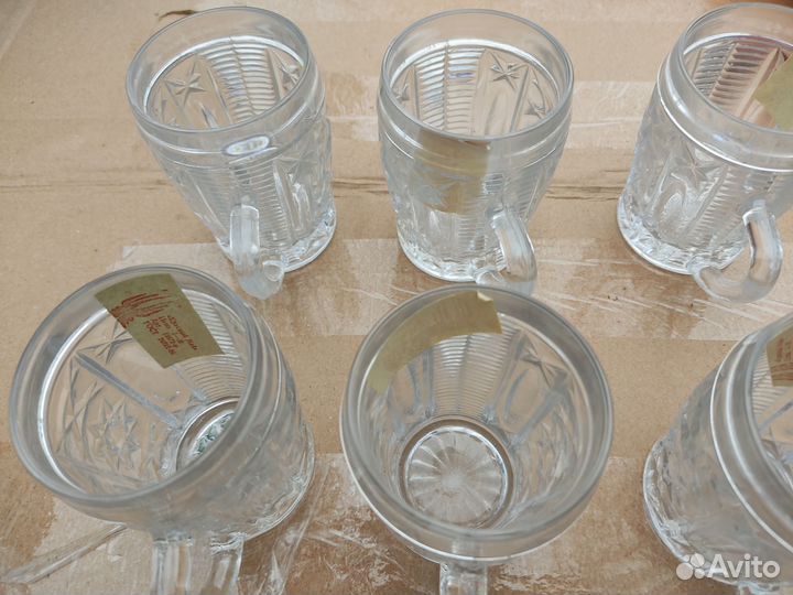 Хрустальные бокалы ссср,новые