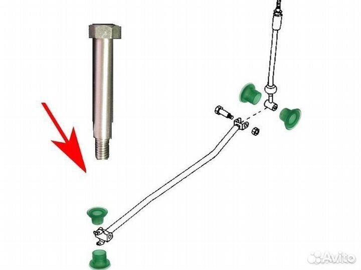 Второй болт крепления для кпп Kia Hyundai