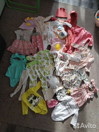 Пакет вещей на девочку р-р 62-68