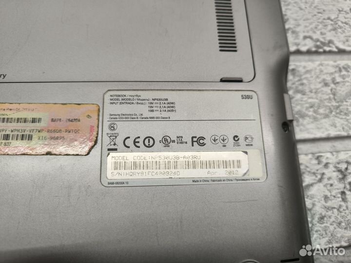 Нетбук Samsung NP530U3B (Core i5, 4GB/128GB)