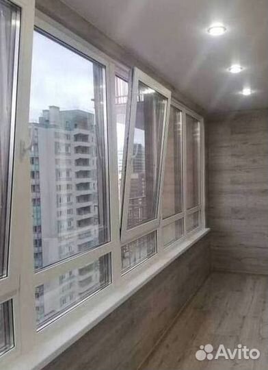 Остекление окон и балконов пвх