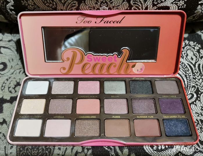 Палетка тени Too faced sweet peach