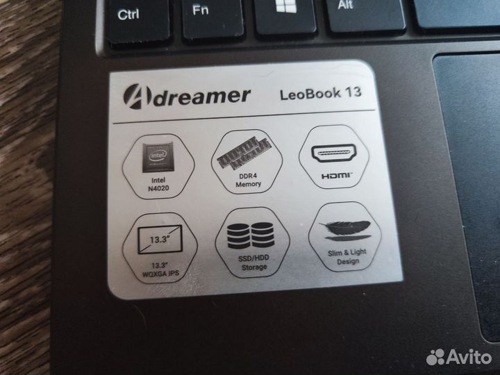 Ноутбук LeoBook 13 (IPS, SSD, WIN11)