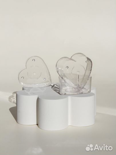 Гильзы для свечей пустые в форме сердца