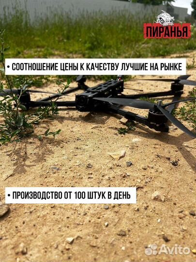 Беспилотник fpv рiranha 10 дюймов