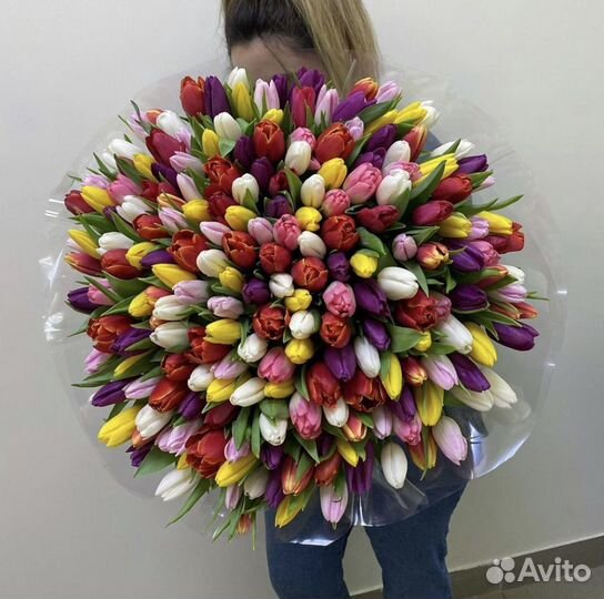 Тюльпаны опт 19 25 49 101 201 Цветы Букеты