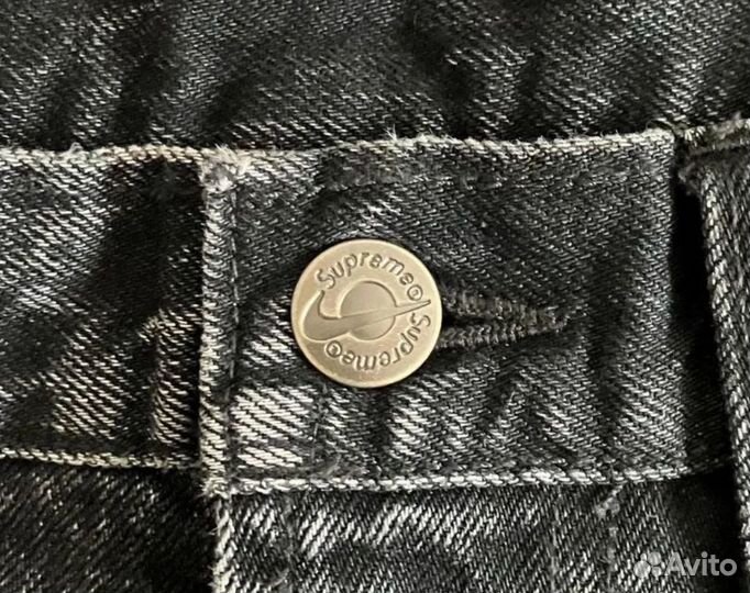 Джинсовые Шорты Supreme x Nike широкие, Хит
