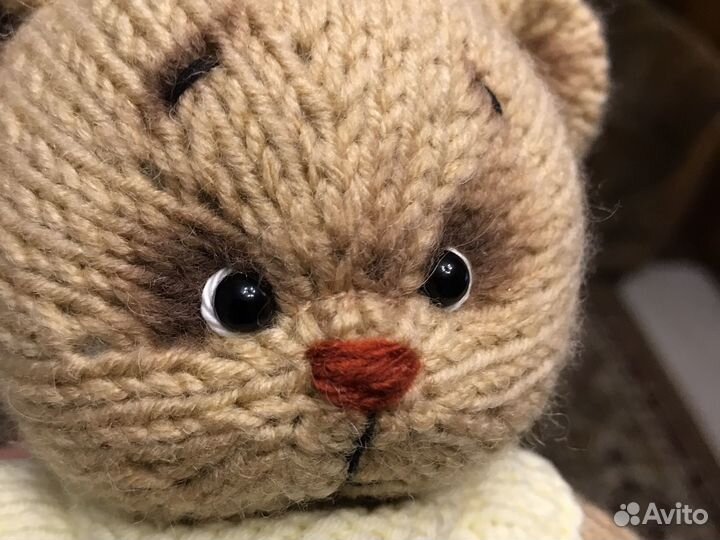 Мишка вязаный игрушка
