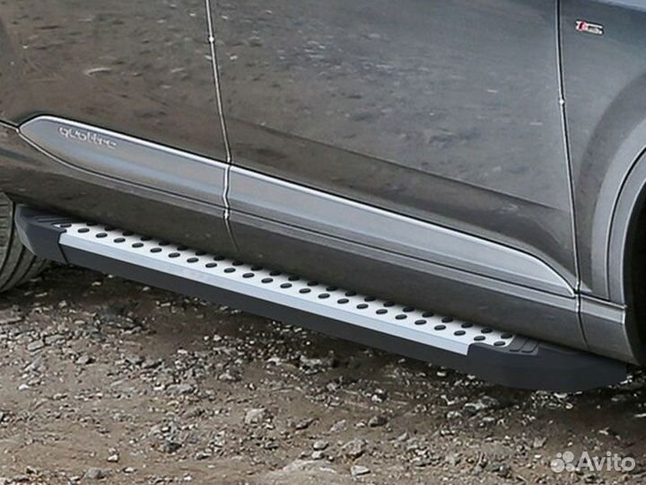 Подножки боковые пороги Mitsubishi ASX Restyling I