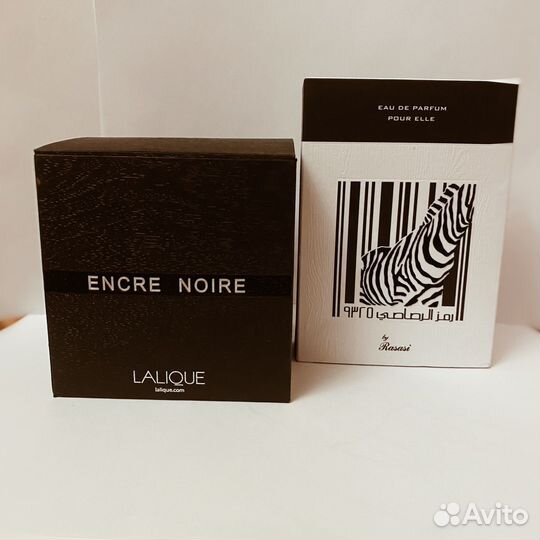 Парфюм lalique encre noire и Rasasi