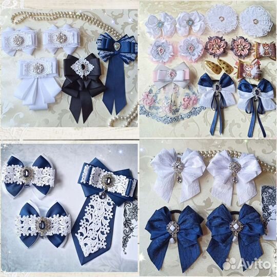 Школьные банты, резинки, заколки