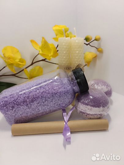 Подарочный набор женский Бомбочки и соль для ванн