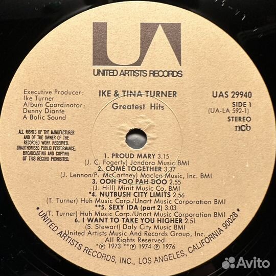 Ike & Tina Turner – Greatest Hits (Швеция 1976г.)