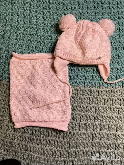 Комплект шапка, шарф
