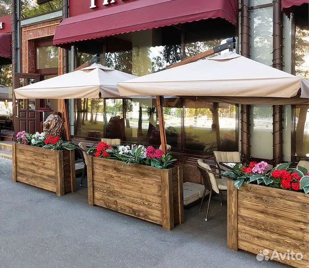 Зонт уличный на боковой опоре 3x3 4x4