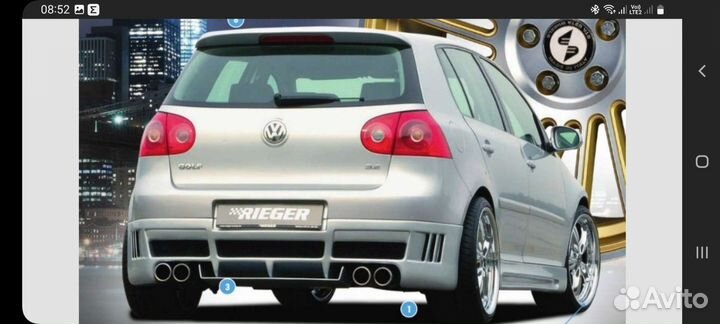 Обвес Rieger WV golf 5