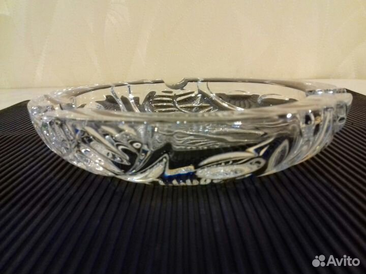 Пепельница. хрусталь. bohemia. чехословакия