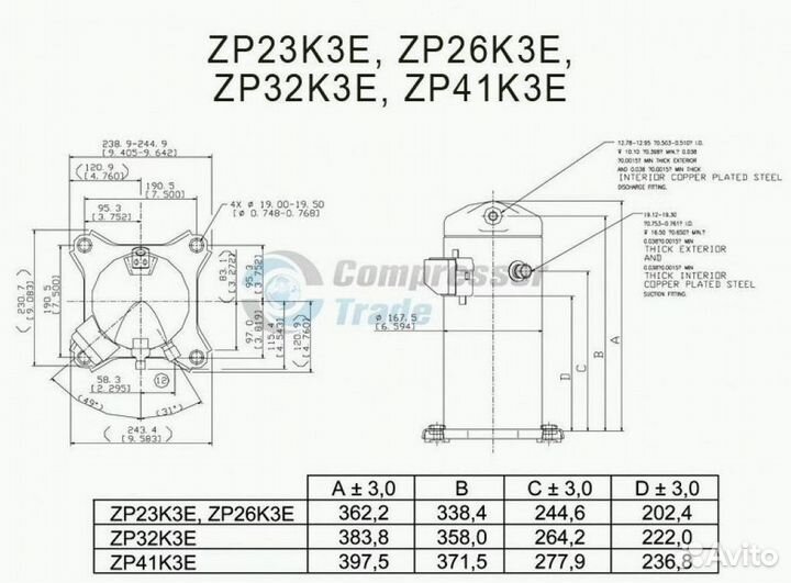 Компрессор Copeland ZP32K3E-TFD-553