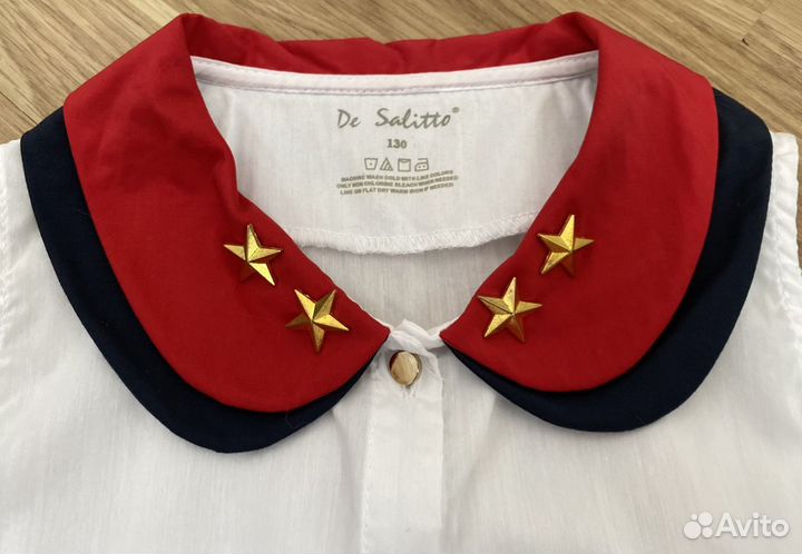 Рубашка в школу для девочки 130