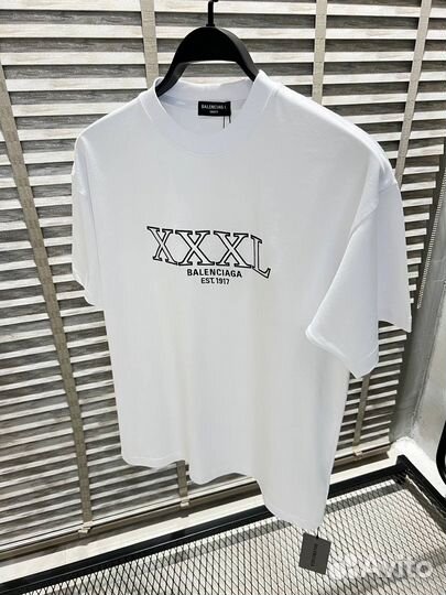 Футболка Balenciaga 2024 премиум ч/б S M L XL XXL