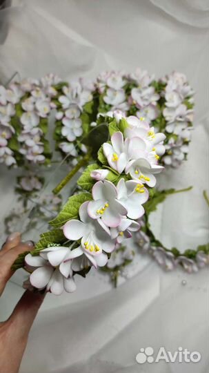 Ободок цветы яблони / ободок сакура