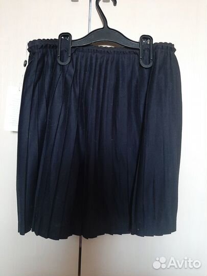 Юбка-плиссе, новая, широкая талия