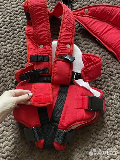 Слинг-рюкзак для переноски детей, красный