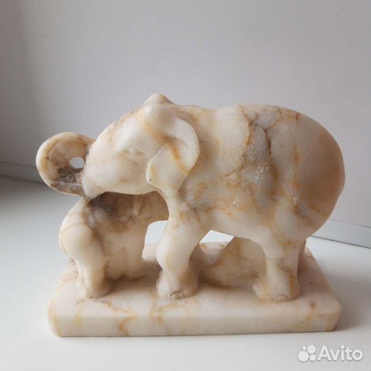 Набор мраморных слоников, времен СССР