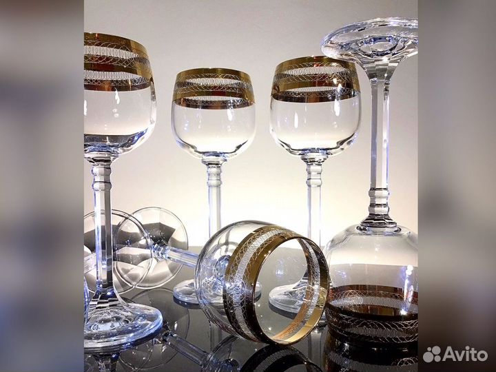 Рюмки бокалы богемия, Чехословакия, 70-е гг