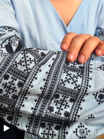 Рубашка блузка женская этническая 46 размер