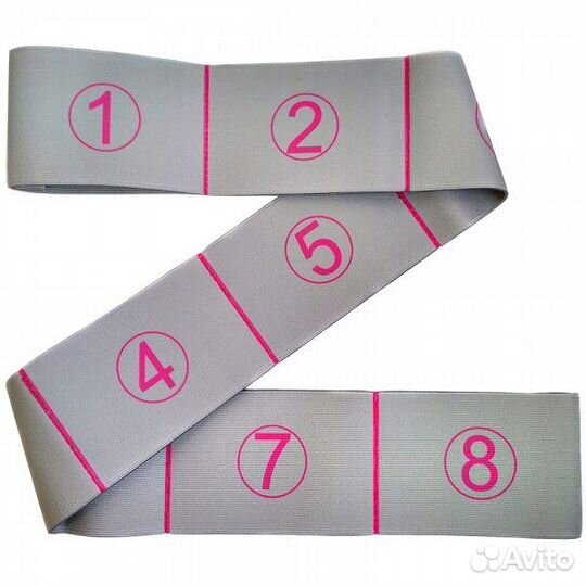 Эспандер эластичная лента 7*92 см (серая)