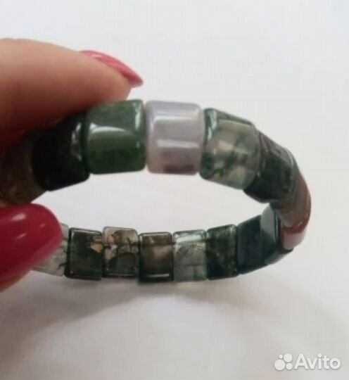 Браслет агат индийский