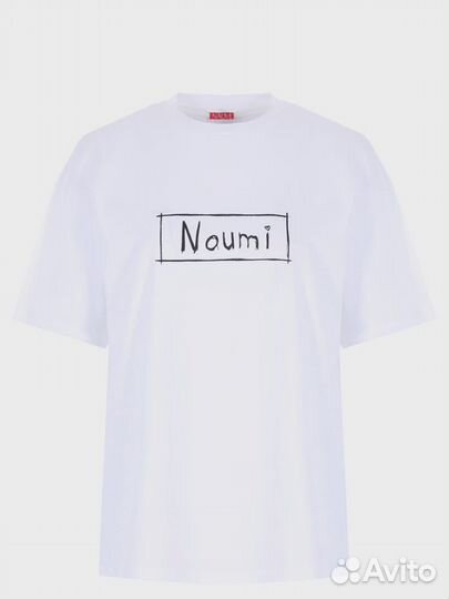 Футболка хлопковая с принтом naumi