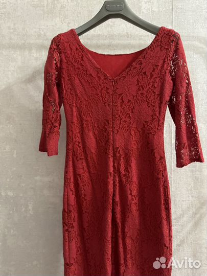 Платье красное S
