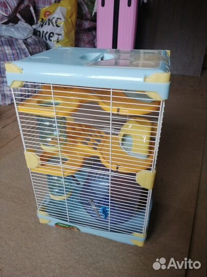 Клетка для грызунов Triol 21х43х28 начат корм-2уп