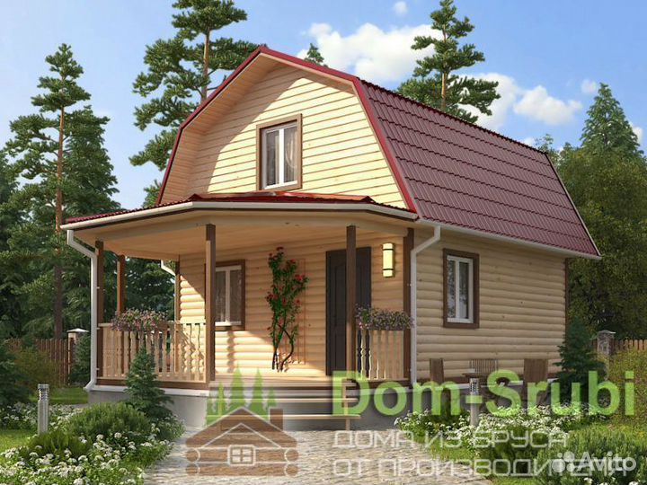 Карабаново-Хорошая надёжная Баня из бруса Б-37 6х9