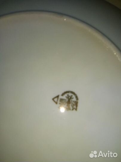 Тарелка настенная. Градец- Кралове. Фарфор MZ