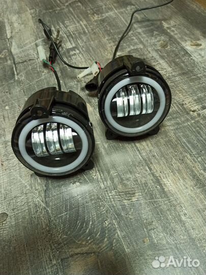 Противотуманки светодиод. Шевроле Нива Приора 50W