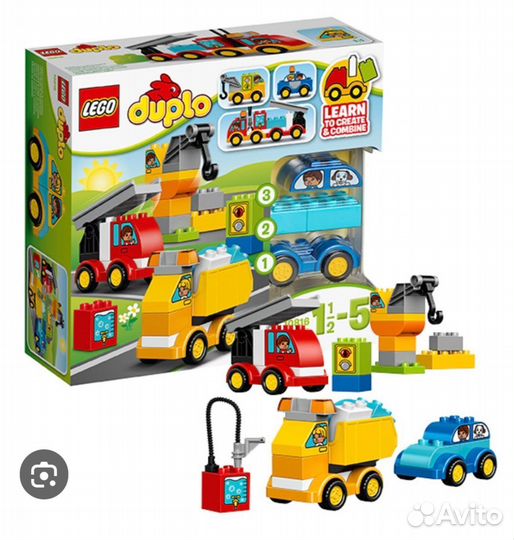 Lego duplo мои первые машинки 10816