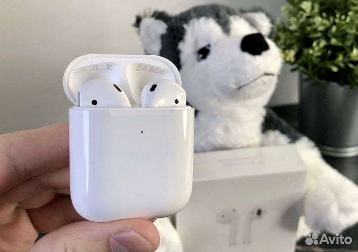 Airpods 2 (на гарантии+чехол)