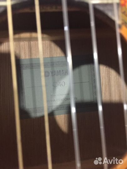 Гитара Yamaha c40 с чехлом