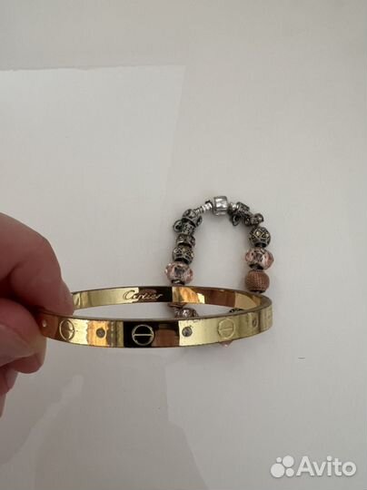 Браслет шарм и cartier