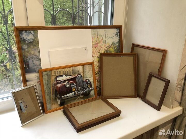 Большие деревянные рамки для картин и фото