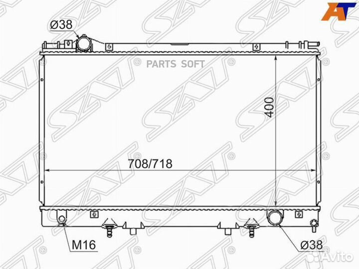 Радиатор Lexus LS400 89-94 / Toyota Celsior 94-00