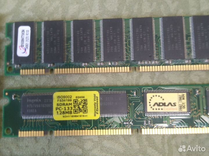 Оперативная память SD-RAM PC133 128Mb, 256Mb