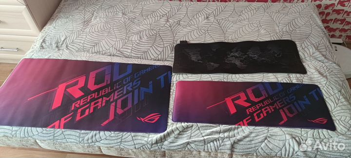Игровой Коврик для мыши Asus rog и др