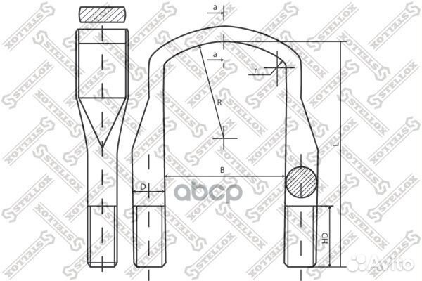 84-64214-SX стремянка 103xM24x2x535-П Iveco Eu