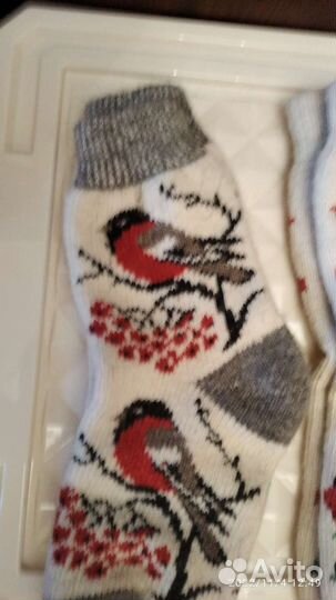 Женские носки, в народном стиле. Шерсть