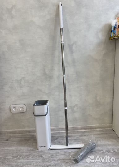 Швабра с ведром и отжимом Forensis (новая насадка)